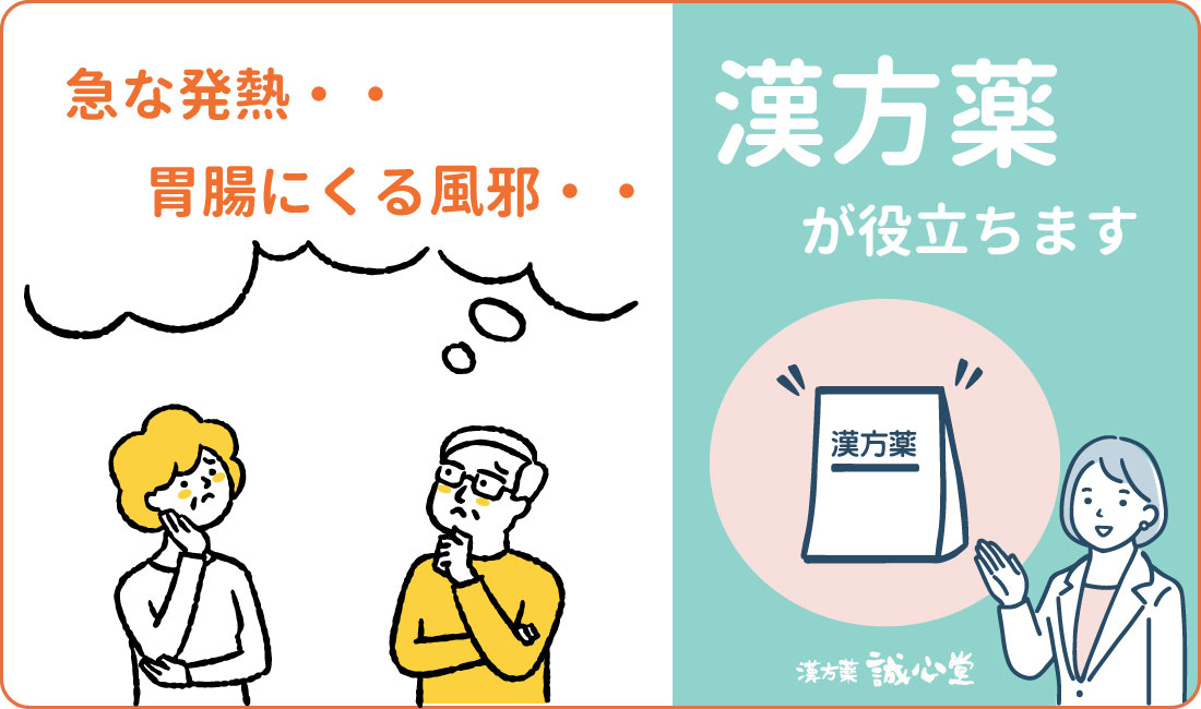 熱や胃腸に来る風邪に漢方薬がお薦め