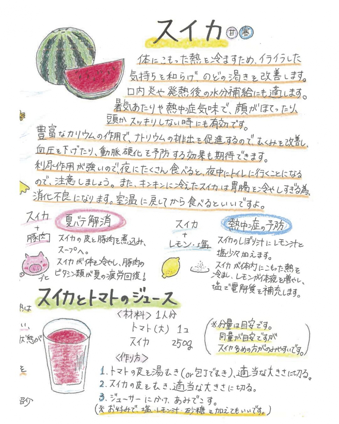「8月の養生」